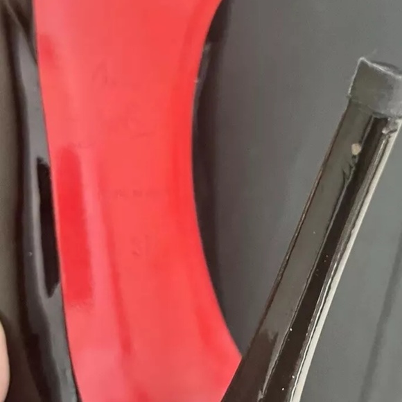 Christian Louboutin So Kate Round Toe Heels 37 Black Patent Leather Stiletto - Picture 6 of 11